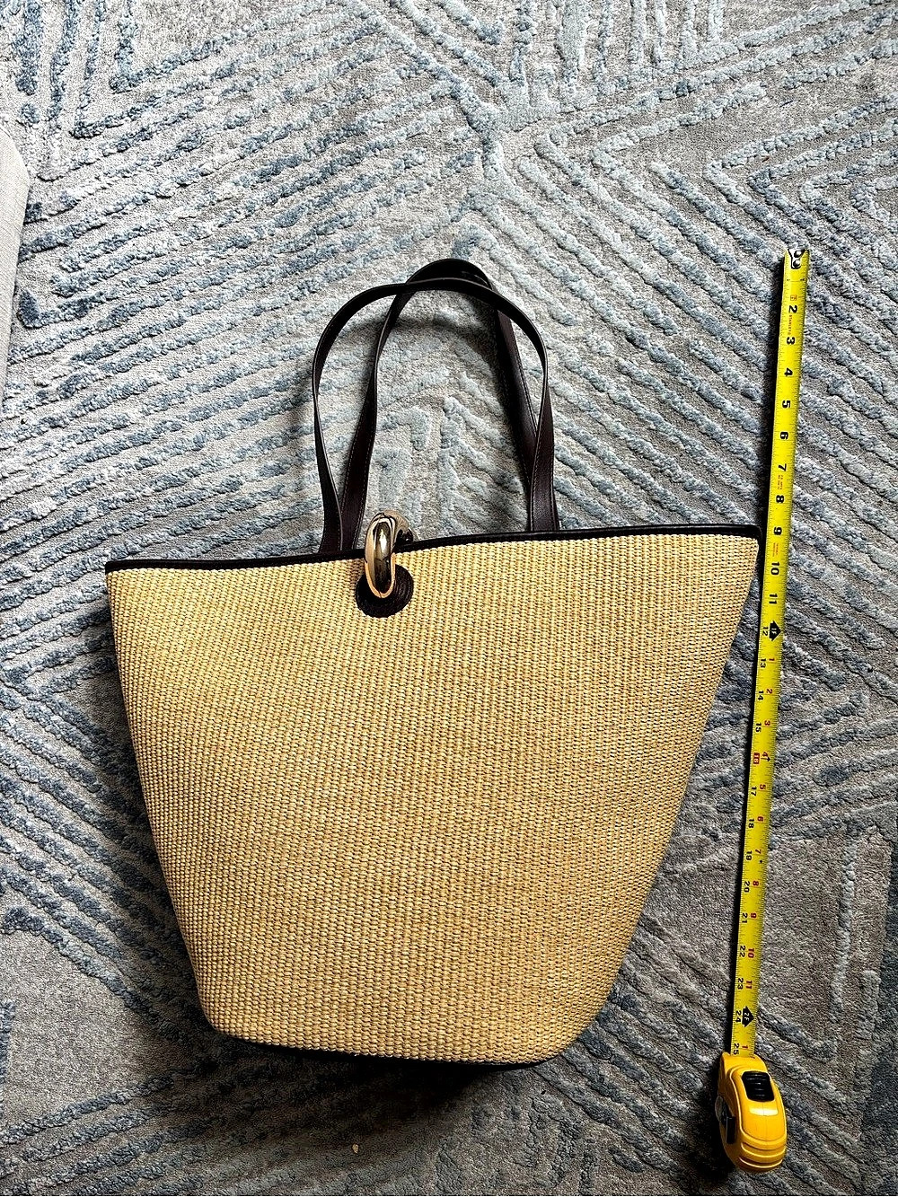 Urban Expressions Edith Tote Woven Brown & Tan
